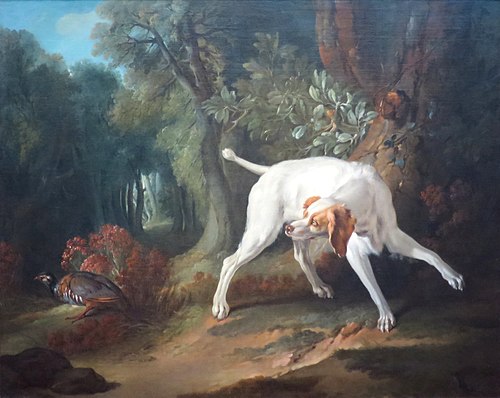 Pointer et perdreau dans un paysage, 1740, Jean-Baptiste Oudry