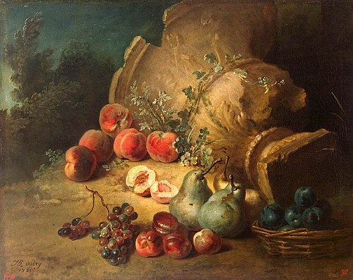 Nature morte aux fruits, 1721, Jean-Baptiste Oudry
