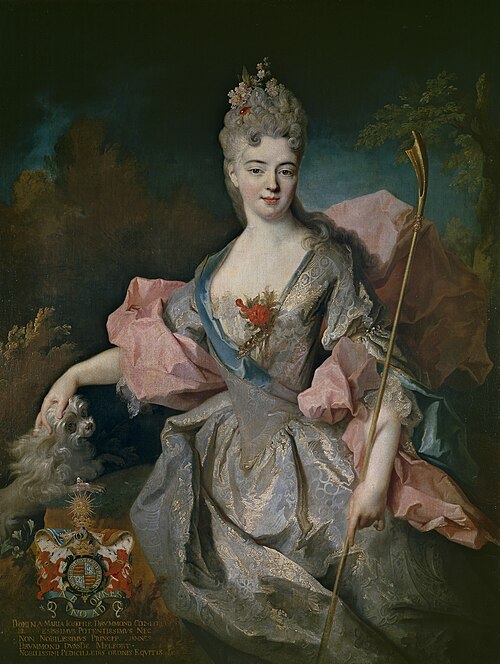 Marie Joséphine Drummond, comtesse de Castelblanco, 1716, Jean-Baptiste Oudry