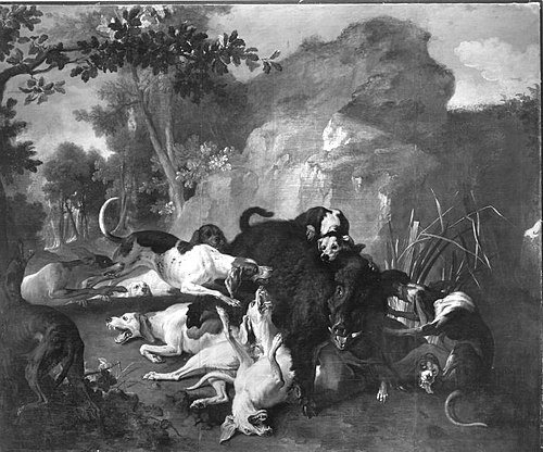 Wildschweinhatz, 1726, Jean-Baptiste Oudry