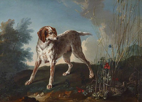 A Pointer and Partridges, 1730, Jean-Baptiste Oudry