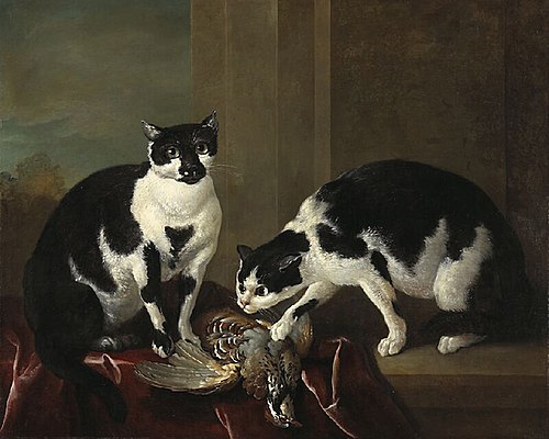Les deux chats, 1725, Jean-Baptiste Oudry
