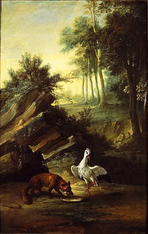 Le Renard et la Cigogne, 1747, Jean-Baptiste Oudry