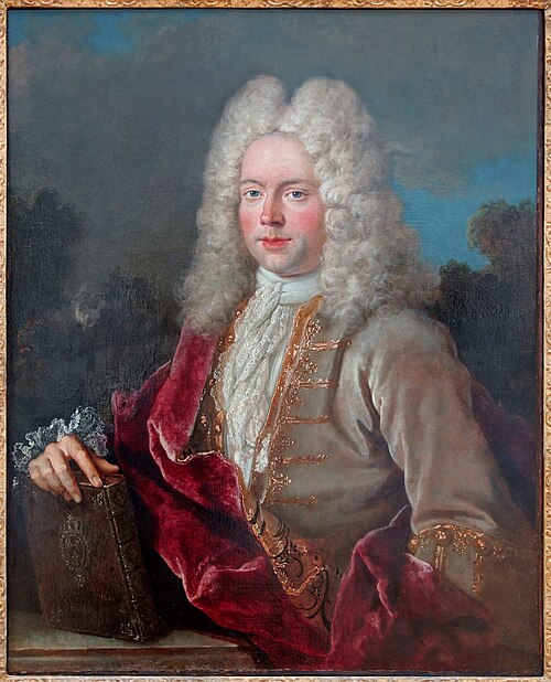 Portrait d'un contrôleur des guerres, 1719, Jean-Baptiste Oudry