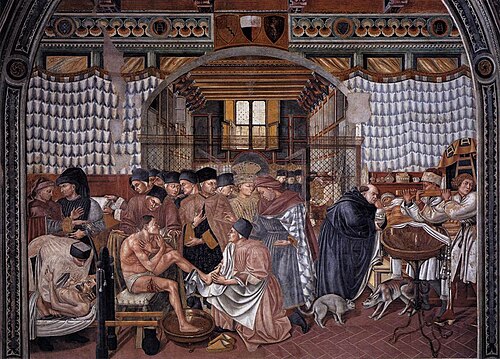 Care of the Sick, 1441, Domenico di Bartolo