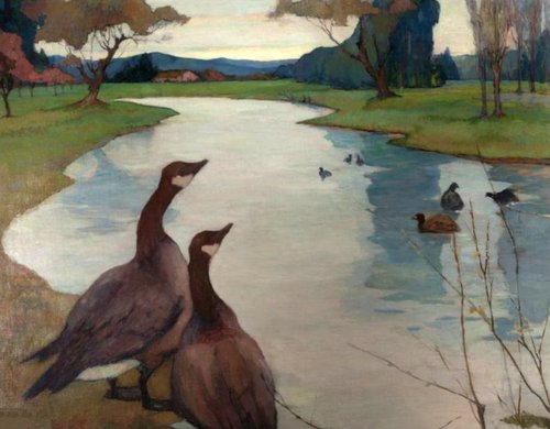 Oies sauvages, 1925, Rowena Meeks Abdy
