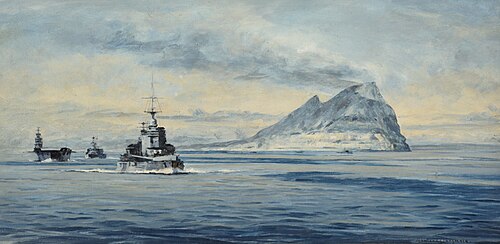 Force H off Gibraltar, 1940, 1942, Rowland Langmaid