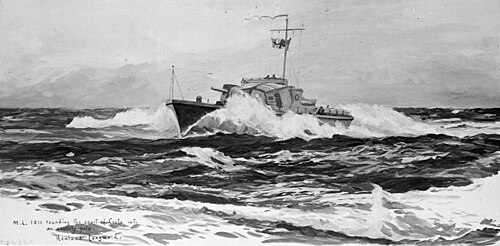 ML 1011 off Crete, 1942, Rowland Langmaid