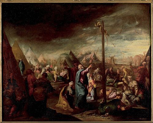 Moses and the Brazen Serpent, 1650, Esteban March