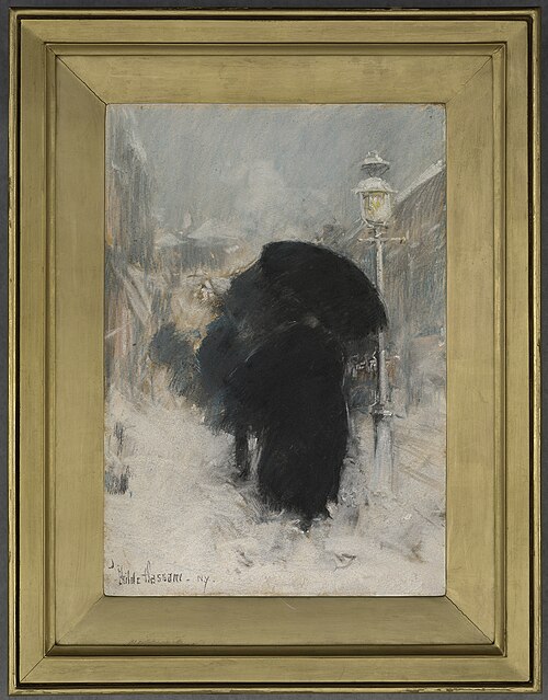 A New York Blizzard, 1890, Childe Hassam
