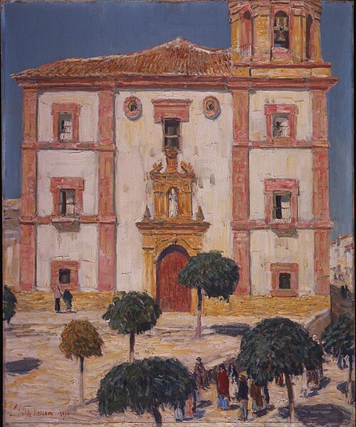 Church, Ronda, 1910, Childe Hassam