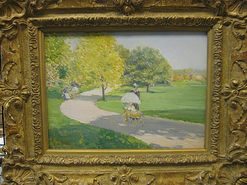 Nurses in the Park, 1889, Childe Hassam