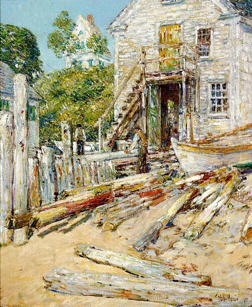 Rigger's Shop, Provincetown, MA, 1900, Childe Hassam