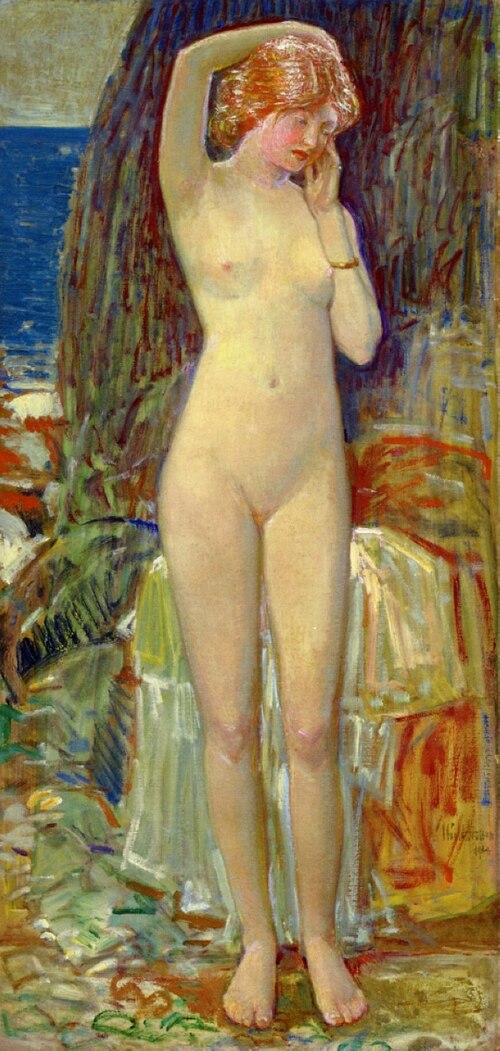The nymph of beryl gorge, 1935, Childe Hassam