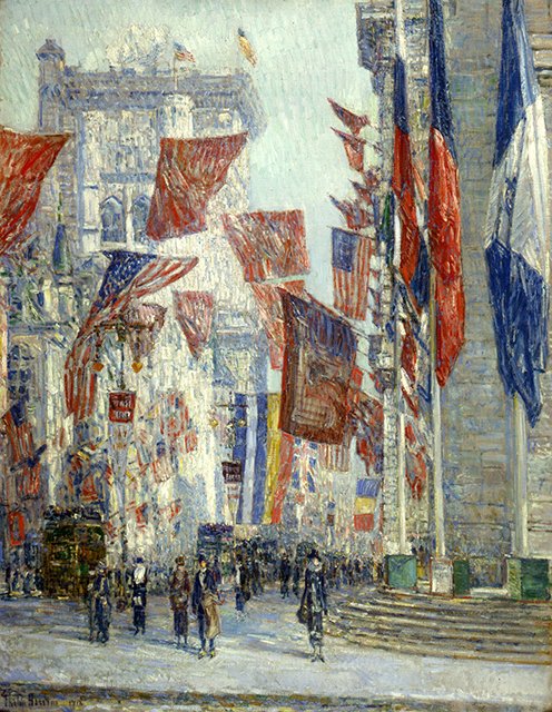 Avenue of the Allies, 1918, Childe Hassam