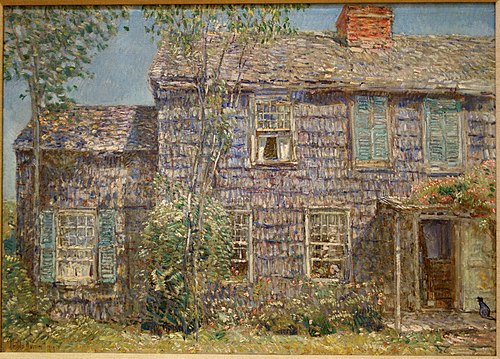 Old House, Easthampton, Long Island, 1919, Childe Hassam