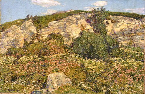 Laurel in the Ledges, 1906, Childe Hassam