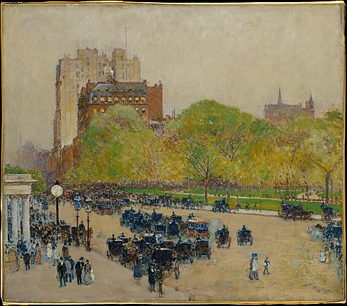 Spring Morning in the Heart of the City, 1890, Childe Hassam