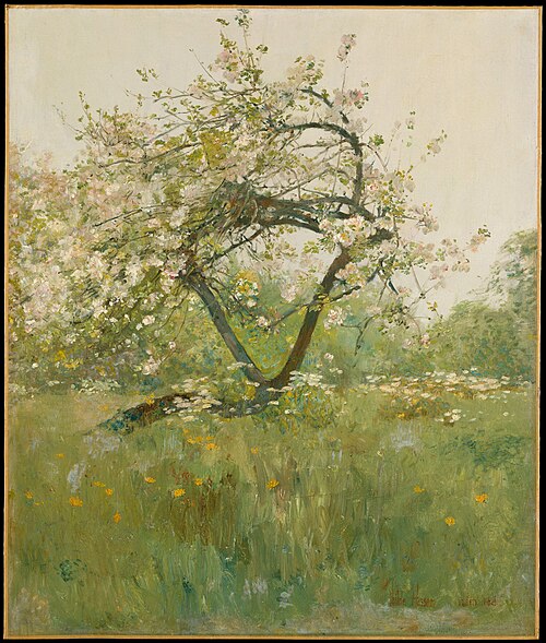 Peach Blossoms—Villiers-le-Bel, 1887, Childe Hassam