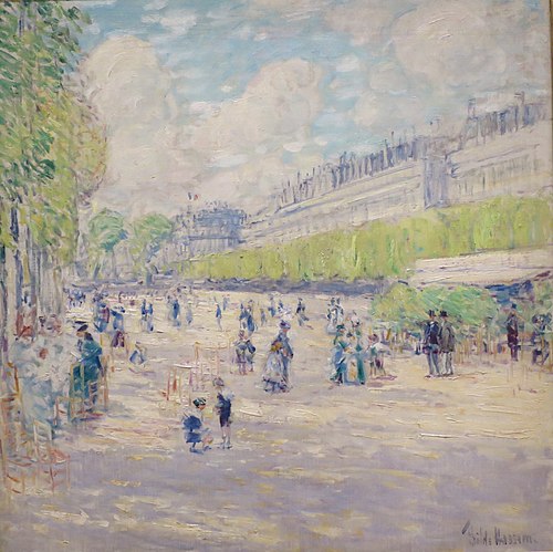 Jardin des Tuileries, 1897, Childe Hassam