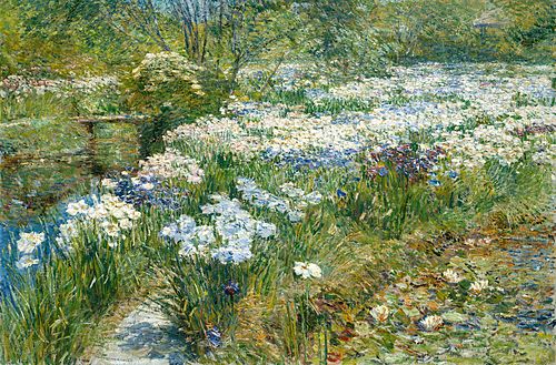 The Water Garden, 1909, Childe Hassam