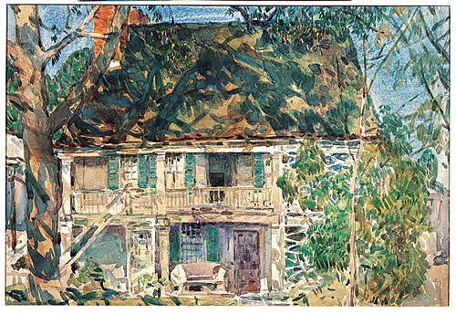 The Brush House, 1916, Childe Hassam