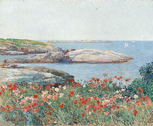Poppies, Isles of Shoals, 1891, Childe Hassam