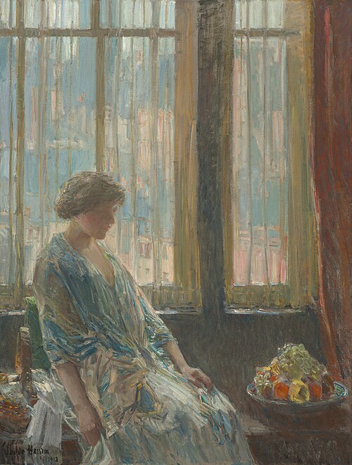 The New York Window, 1912, Childe Hassam