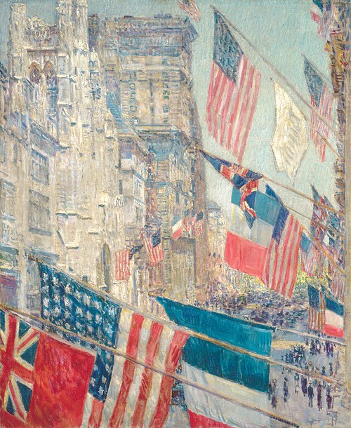 Jour des Alliés, mai 1917, 1917, Childe Hassam