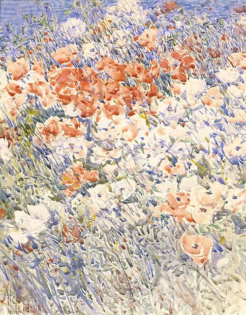The Island Garden, 1892, Childe Hassam