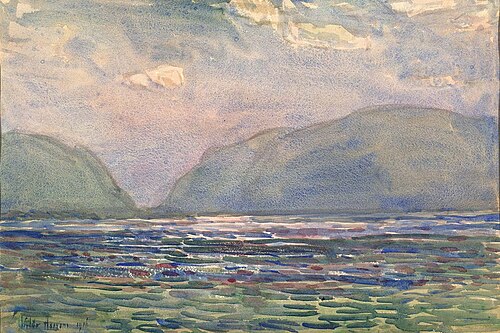 Noon above Newburgh, 1916, Childe Hassam