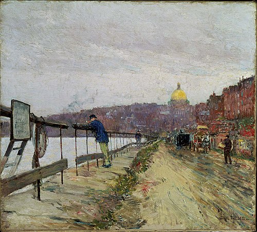 Charles River and Beacon Hill, 1892, Childe Hassam