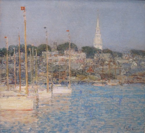 Cat Boats, Newport, 1901, Childe Hassam
