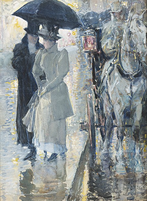 Jour pluvieux, New York, 1892, Childe Hassam