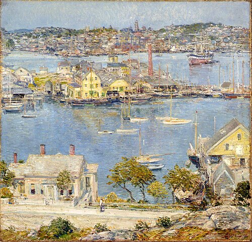Gloucester Harbor, 1899, Childe Hassam