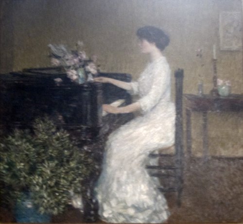 At the Piano, 1902, Childe Hassam
