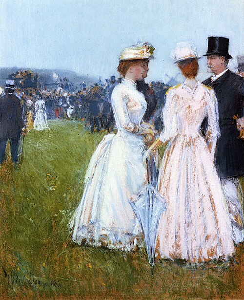 Au Grand Prix de Paris (At the Grand Prix de Paris), 1887, Childe Hassam