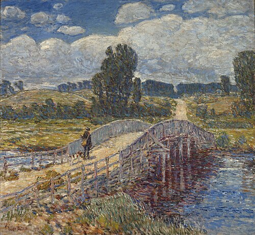 Bridge at Old Lyme, 1908, Childe Hassam