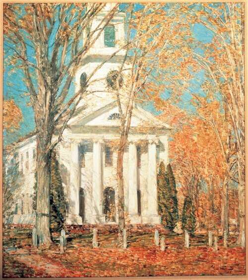 Church at Old Lyme, Connecticut, 1905, Childe Hassam