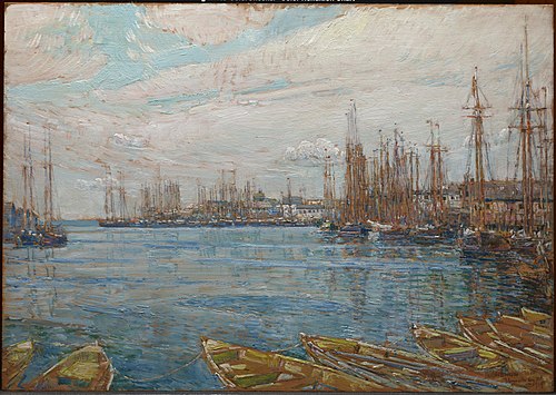 Harbor of a Thousand Masts, 1919, Childe Hassam