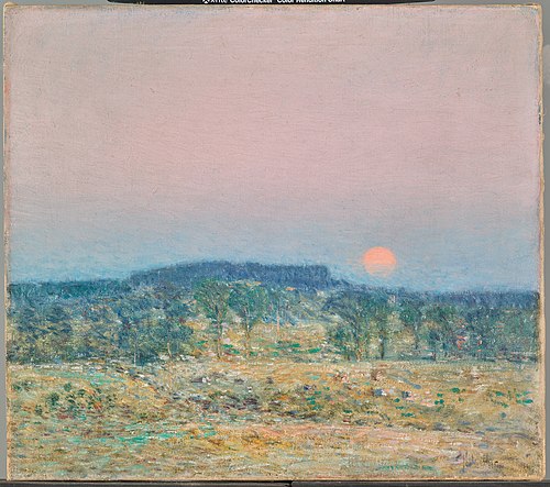 September Moonrise, 1900, Childe Hassam