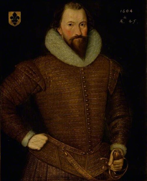 Rear Admiral Sir John Browne (1559–1627), 1604, Robert Peake l'Ancien