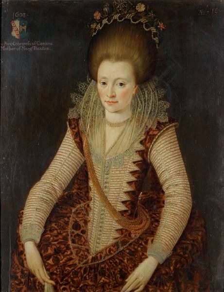Elizabeth D'Oyley, Aged 16, 1608, Robert Peake l'Ancien