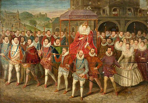 A Procession of Elizabeth I, 1820, Robert Peake l'Ancien