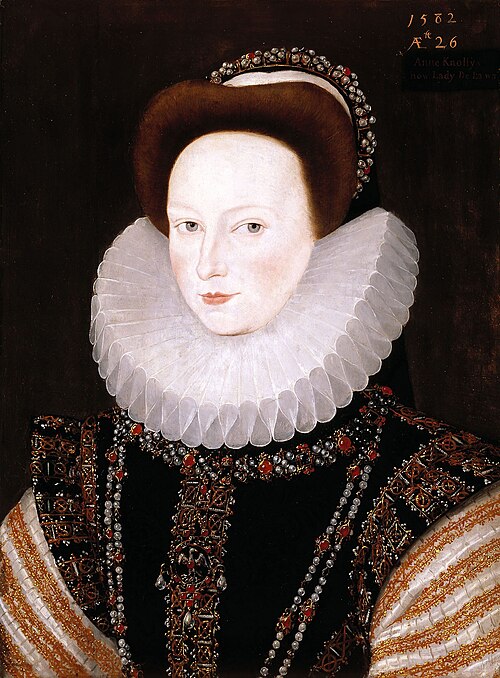 Porträt der Anne Knollys, 1582, Robert Peake l'Ancien