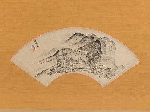 “Lingering Rain over Half the Village”, 1799, Uragami Gyokudō