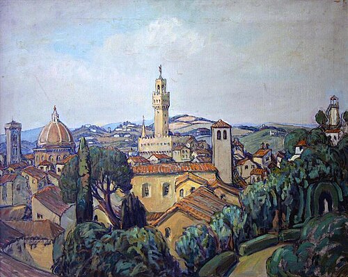 An Italian Scene, 1924, Russell Cheney