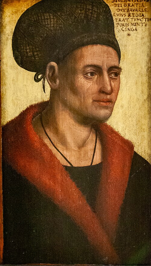 Zsigmond bajor herceg Jan Polacknak tulajdonított portréja, 1480, Jan Polack