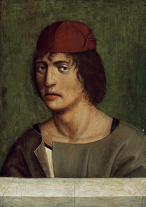 Bildnis eines jungen Mannes (Selbstbildnis), 1490, Jan Polack