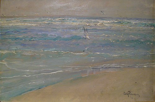 Sea-gull off the beach, 1892, Eilif Peterssen
